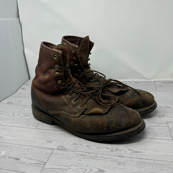 Ariat Men's 13D Waterproof Leather Performance Work Boots Oil Resistant - Picture 1 of 6